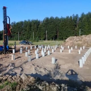 Фундаменты на забивных ЖБ сваях